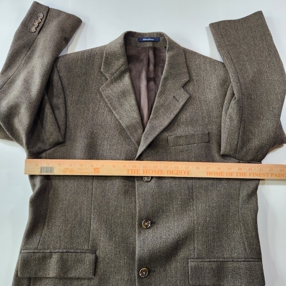Ralph Ralph Lauren Mens 41R 100% Lambswool Herringbone Blazer Sport Coat Jacket - Picture 10 of 12